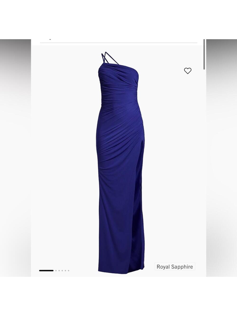 Katie May  Winnipeg One-Shoulder Ruched Gown